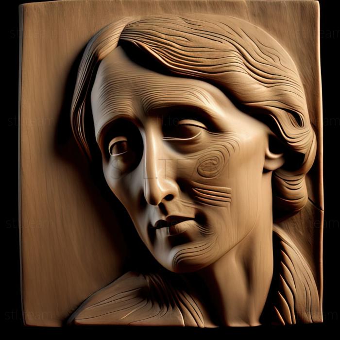 3D model Orlando Virginia Woolf 1928 (STL)